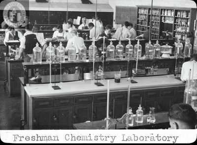Freshman chemistry laboratory, 1935