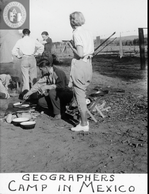 Geographers camp in Mexico, 1935