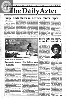 The Daily Aztec: Tuesday 03/20/1990