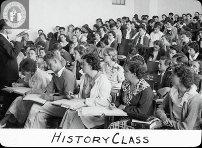 History class, 1935