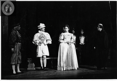 John Clark and Marion Ross in Twelfth Night, 1949