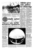 San Diego State Daily Aztec: Tuesday 12/01/1970