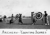 Archery - "counting scores"  1935
