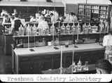 Freshman chemistry laboratory, 1935