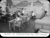 Mural of exposition by 6th grade, 1935
