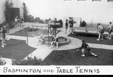 Badminton and table tennis, 1935