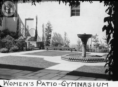 Women's patio - gymnasium, 1935