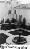 Patio - physical education building, 1935