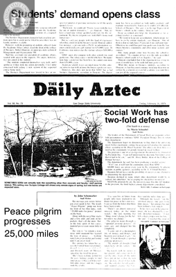 The Daily Aztec: Friday 02/16/1979