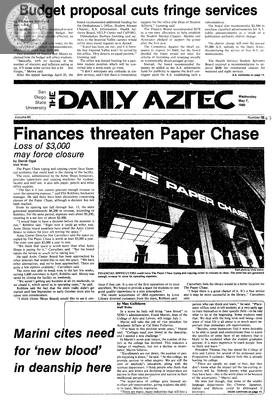 The Daily Aztec: Wednesday 05/07/1980