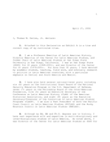 Affidavit for political asylum for an Argentinian, 2004
