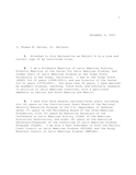 Affidavit for political asylum for an Argentinian, 2003