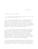 Affidavit for political asylum for an Argentinian, 2005