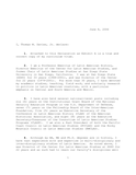Affidavit for political asylum for an Argentinian, 2006