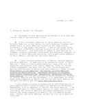 Affidavit for political asylum for an Argentinian, 2001
