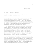 Affidavit for political asylum for a Chilean, 2005