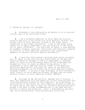 Affidavit for political asylum for a Colombian, 2005