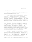 Affidavit for political asylum for a Columbian, 2011