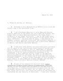 Affidavit for political asylum for an Ecuadorian, 2003