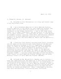Affidavit for political asylum for a Salvadorian, 2010