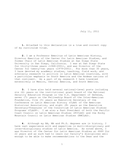 Affidavit for political asylum for a Guatemalan, 2011