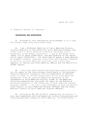 Affidavit for political asylum for a Mexican, 2012