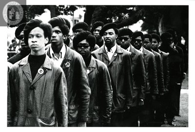Black Panthers rally in Defremery Park, Oakland, 1968
