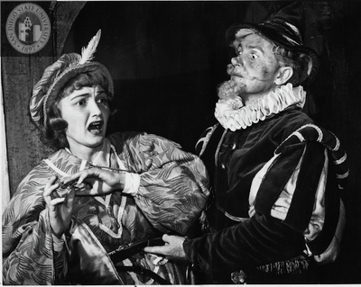 Ann Deering and Another Unidentified Actor in Twelfth Night, 1949