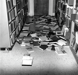 Library earthquake damage, 1971