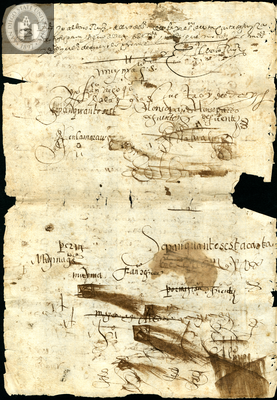 Urrutia de Vergara Papers, back of page 104, folder 8, volume 1