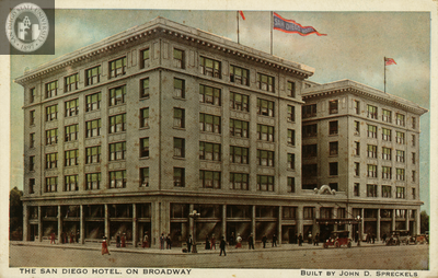 The San Diego Hotel on Broadway, San Diego