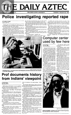 The Daily Aztec: Tuesday 02/28/1984