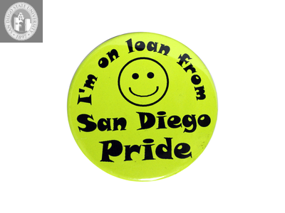 "I'm on loan from San Diego Pride"
