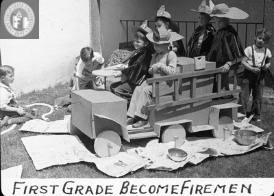 First grade become firemen, 1935