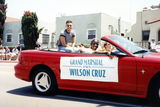 Parade Grand Marshal Wilson Cruz at Pride parade, 1996
