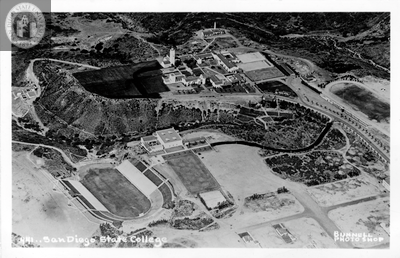 Aerial View of San Diego State College