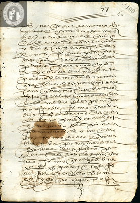 Urrutia de Vergara Papers, page 100, folder 8, volume 1