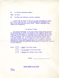 Memorandum on No Reprisal Pledge, 1968