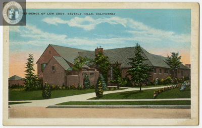 Residence of Lew Cody, Beverly Hills, California