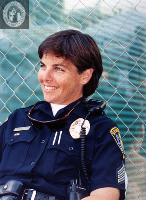 Officer Natalie Stone, San Diego Police Department, at San Diego Pride, 1998
