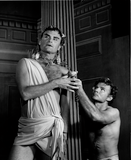 Stephen Joyce and an unidentified actor in A Midsummer Night's Dream, 1963