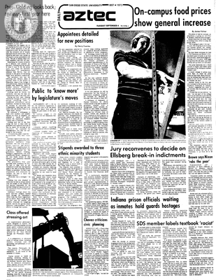 Daily Aztec: Tuesday 09/04/1973