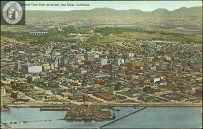 Aerial view of San Diego, California