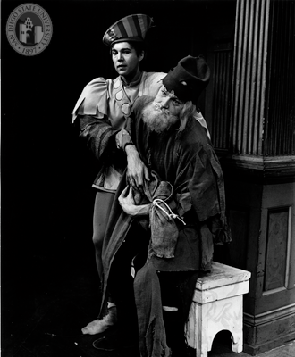 John Harkins and Larry Linville in The Taming of the Shrew, 1962