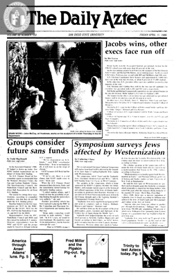 The Daily Aztec: Friday 04/11/1986