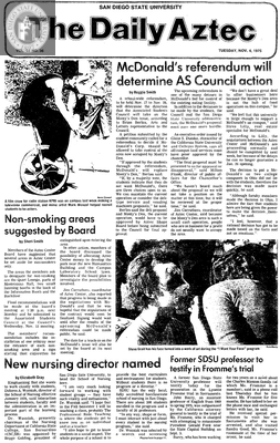 The Daily Aztec: Tuesday 11/04/1975