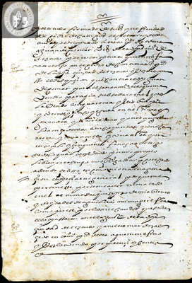Urrutia de Vergara Papers, back of page 16, folder 2, volume 1, 1606