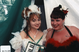Judy Tenuta and Candye Kane backstage at Pride Festival, 1999