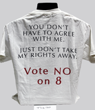 "Vote No on 8:  You don't have to agree with me," 2008