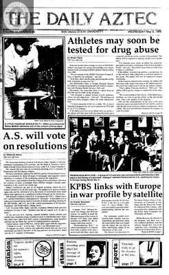 The Daily Aztec: Wednesday 05/08/1985